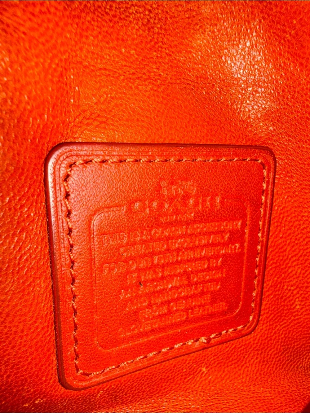 Vintage Coach Compact Leather Key Pouch in Brown